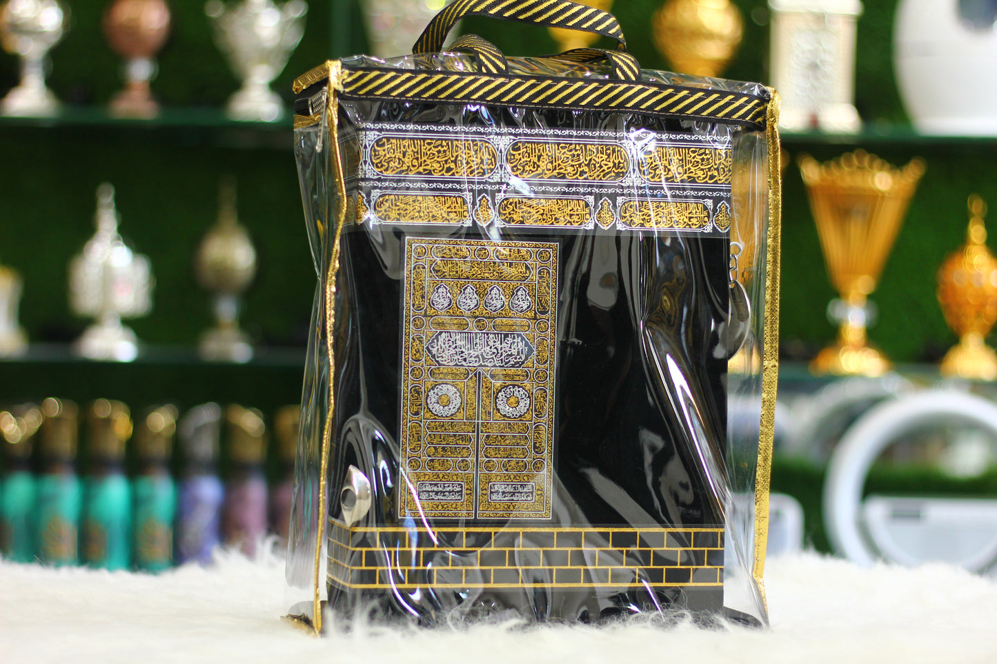 Ghilaf-e-Kaba Design Quran Pak with Premium Bag
