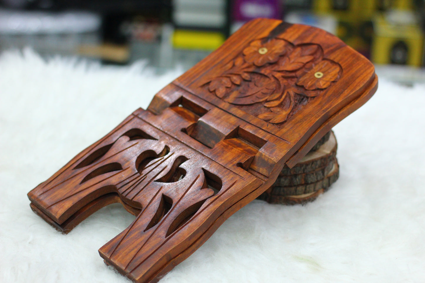 Wooden Quran Pak Rehal Small - A Timeless Treasure