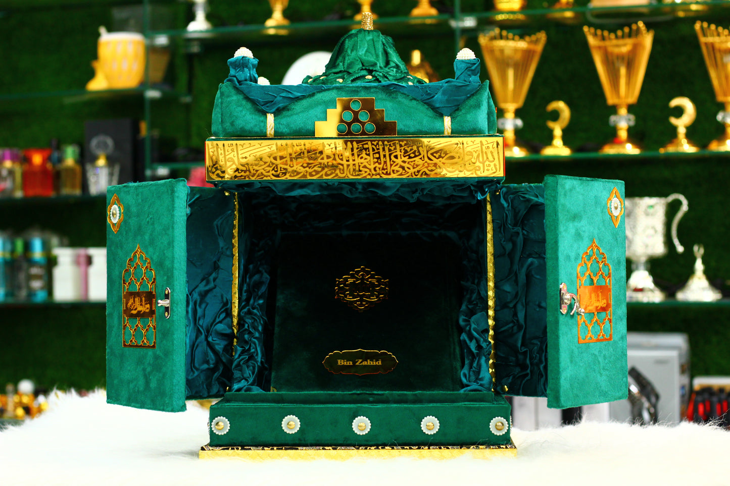 Green Gumbad Box Quran Pak - A Sacred Package for Your Spiritual Growth