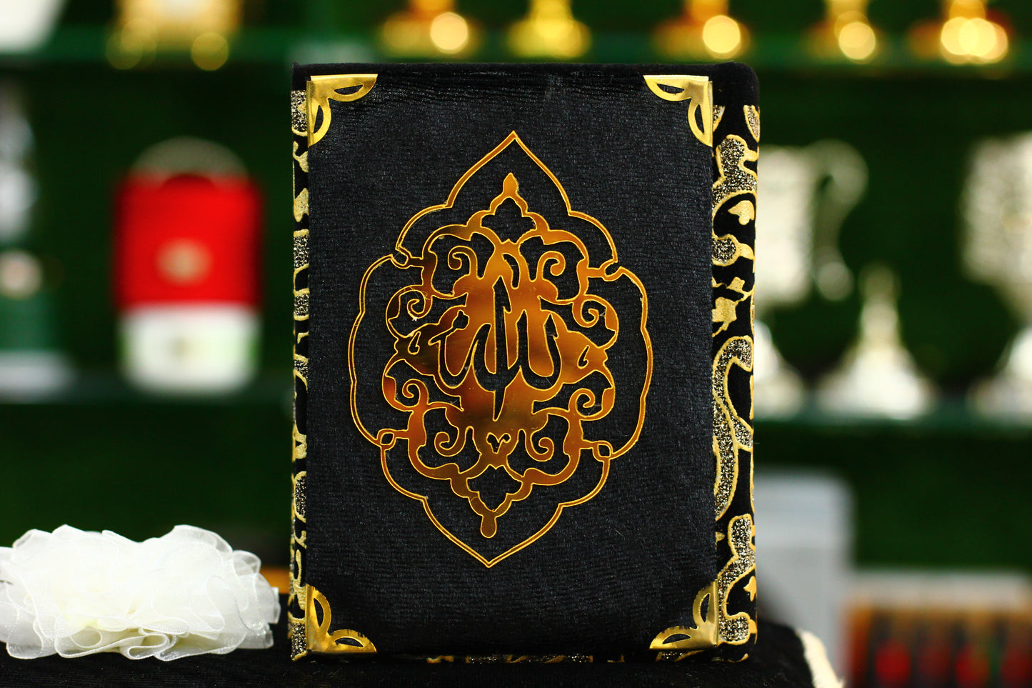 Black Fancy Briefcase Quran Pak with Tasbih Counter - A Sophisticated Package for Your Spiritual Journey