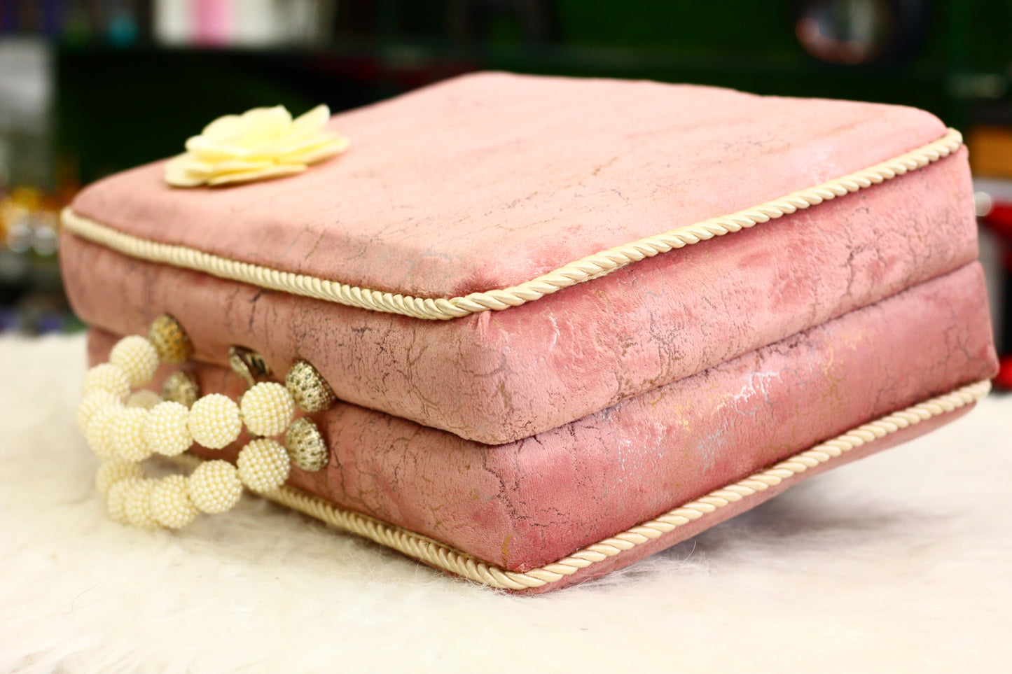 Pink Lightning Print Briefcase Box Quran A Sweet and Stylish Way to Carry Your Faith