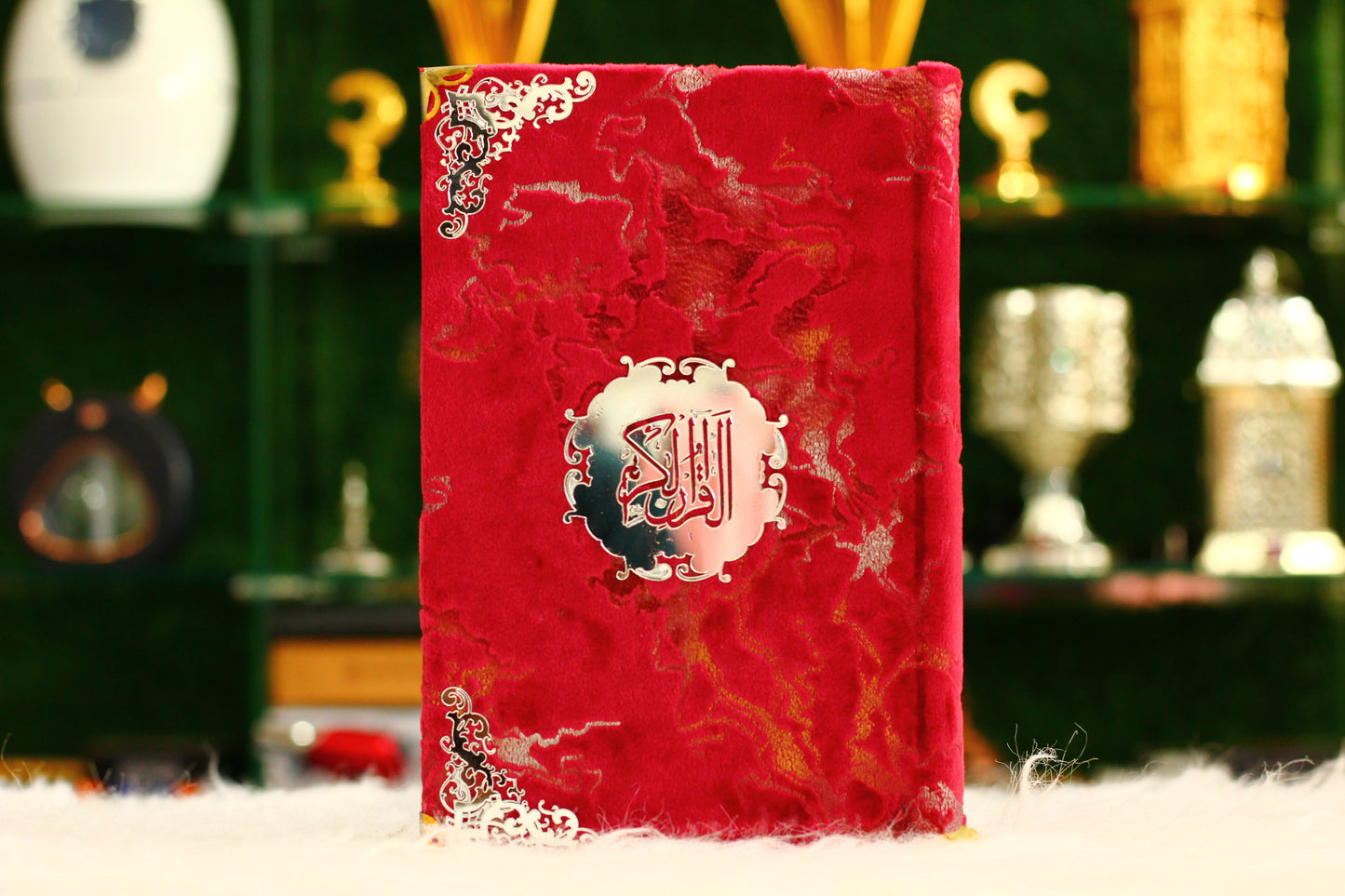 Mehroon Lightning Print Briefcase Box Quran A Unique and Exquisite Way to Carry Your Faith