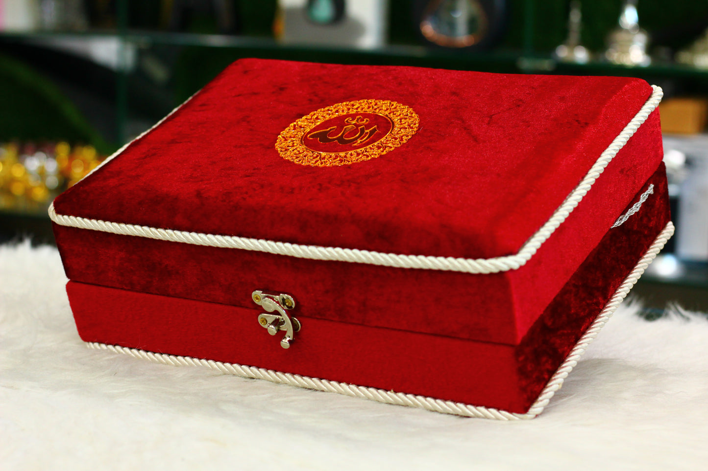 Red Quran Pak with Box and Tasbih Counter - A Complete and Elegant Way to Enhance Your Prayer