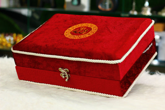 Red Quran Pak with Box and Tasbih Counter - A Complete and Elegant Way to Enhance Your Prayer