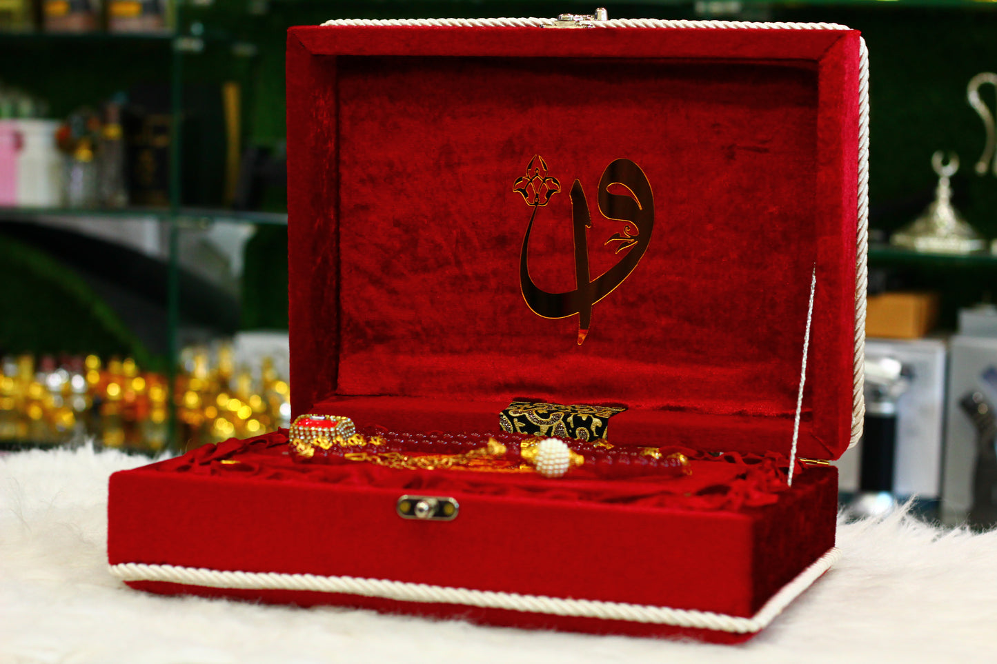 Red Quran Pak with Box and Tasbih Counter - A Complete and Elegant Way to Enhance Your Prayer