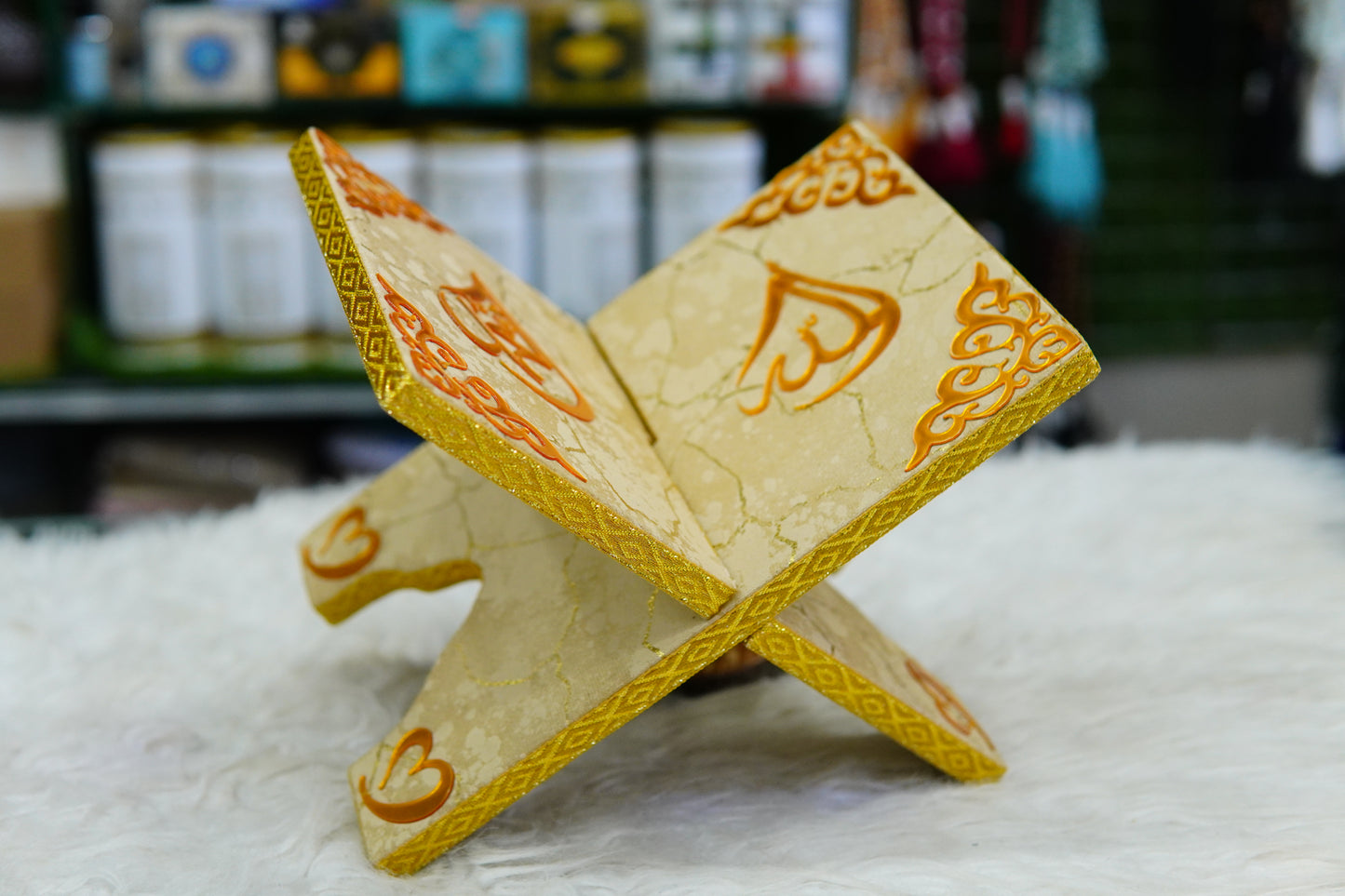 Skin Texture Acrylic  Quran Pak Set with Jaynamaz