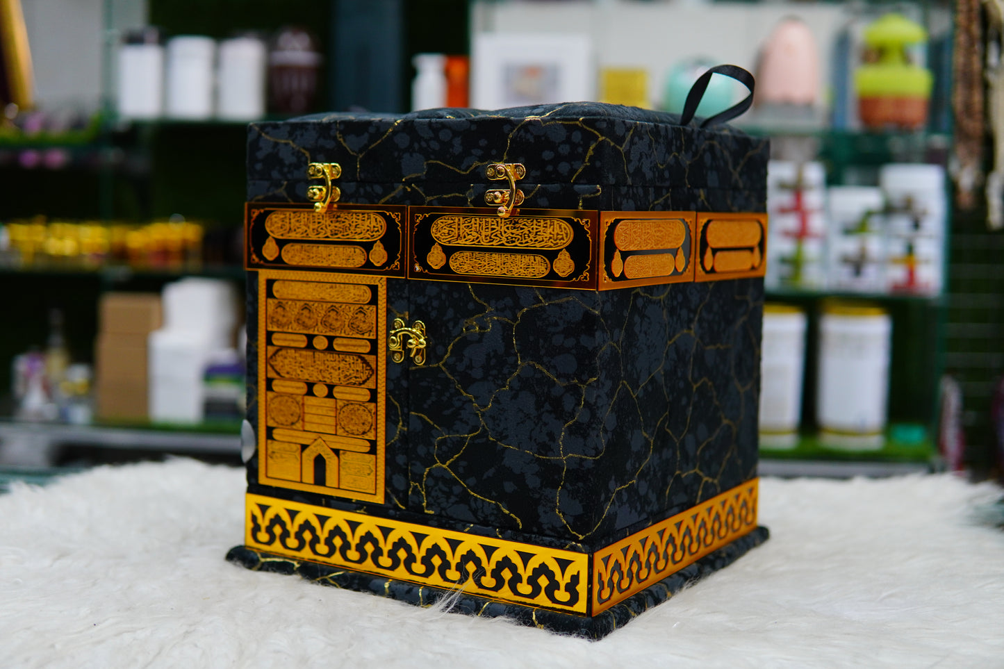 Ghilaf-e-Kabaa Texture Kiswah luxury Quran & jayenamaz Set KBA114