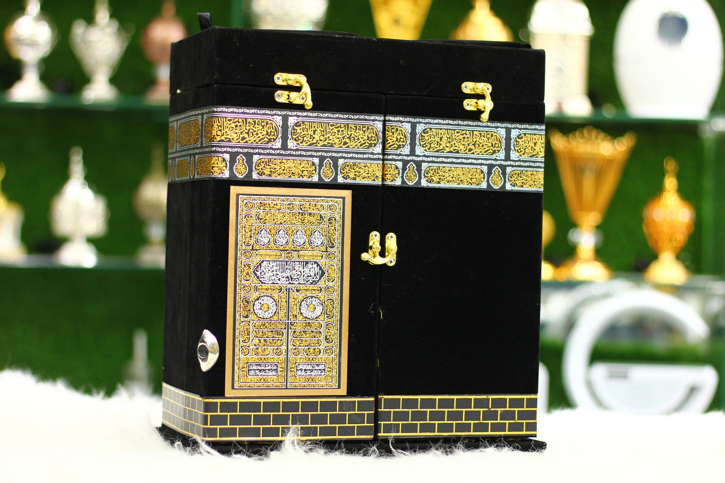 Black Khana Kaba Box Quran Pak - Premium Edition