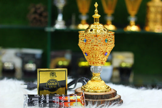 Golden Bahoor Burner Deal - A Luxurious Incense Experience