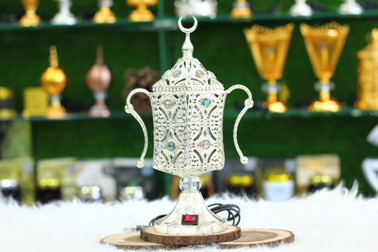 Silver Bahoor Burner - A Luxurious & Fragrant Incense Experience