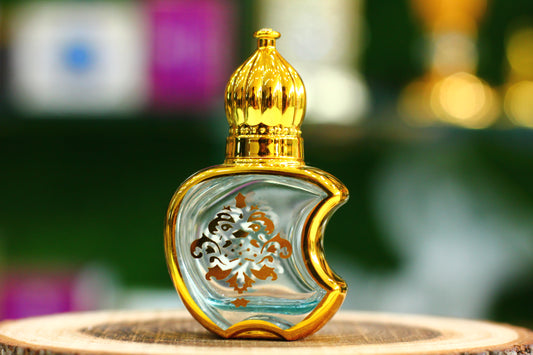 Apple Fancy Empty Attar Bottle - Elegant Packaging for Your Precious Oils