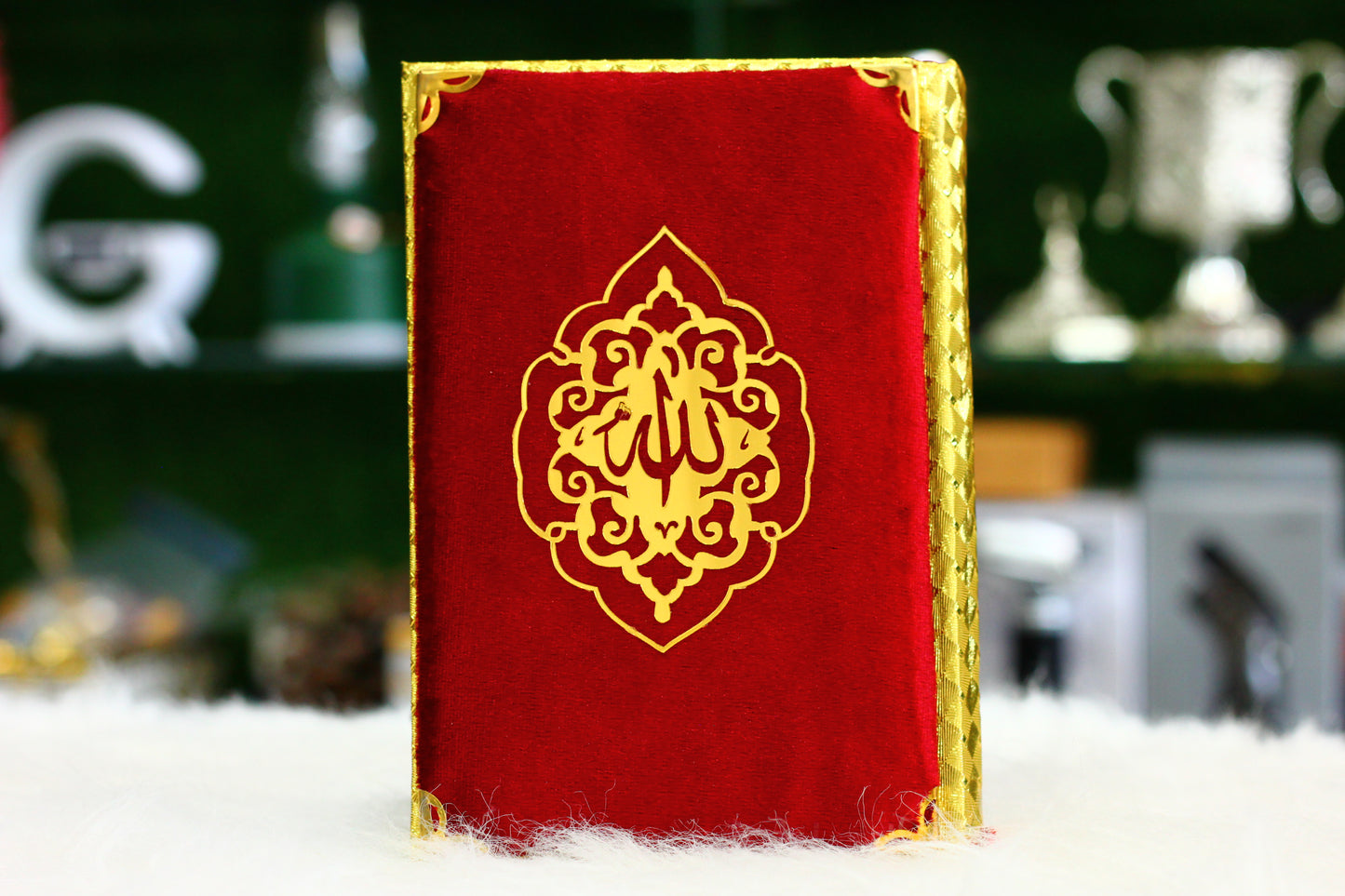 Red Bridal Box Quran Pak With Tasbih ,Attar And Counter - A Comprehensive Package for Your Spiritual Journey