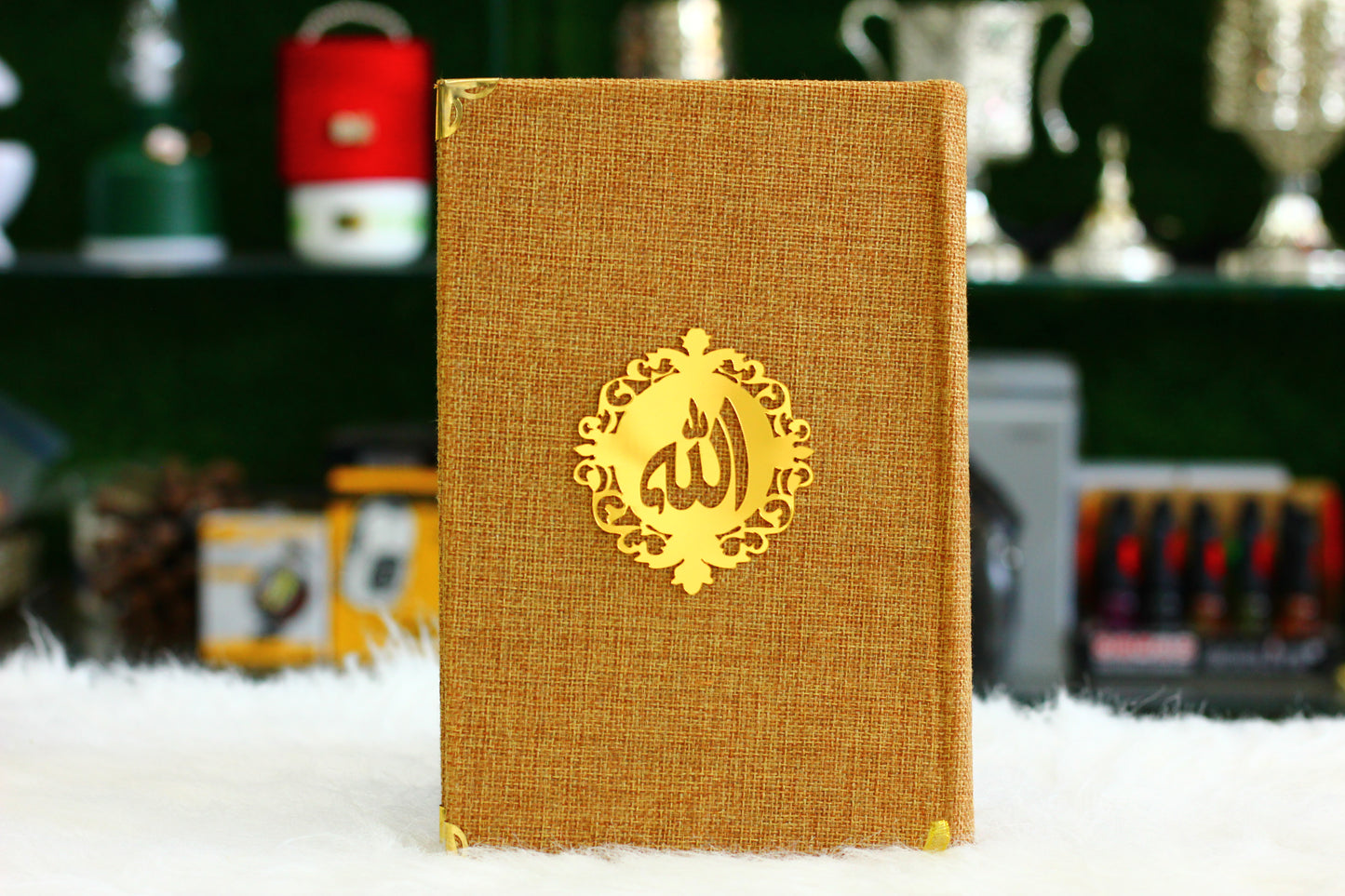 Brown Quran Pak with Box, Counter, and Tasbih - A Comprehensive Package for Your Spiritual Journey