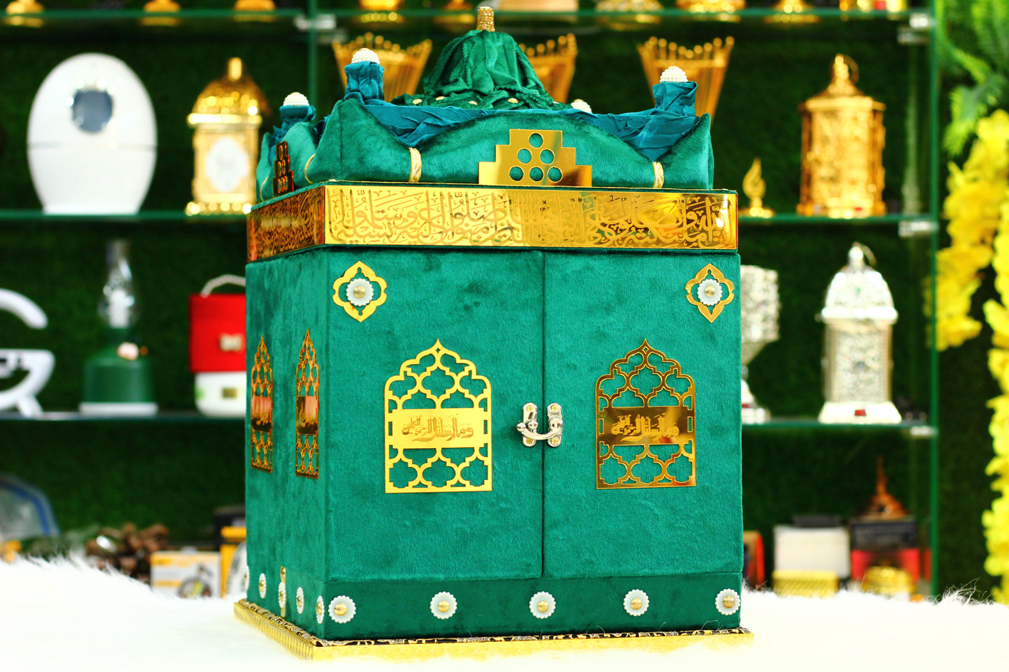 Green Gumbad Box Quran Pak - A Sacred Package for Your Spiritual Growth