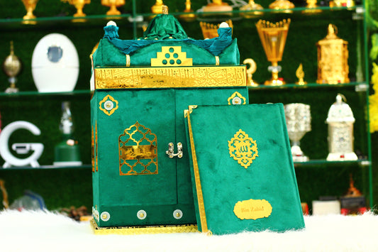 Green Gumbad Box Quran Pak - A Sacred Package for Your Spiritual Growth