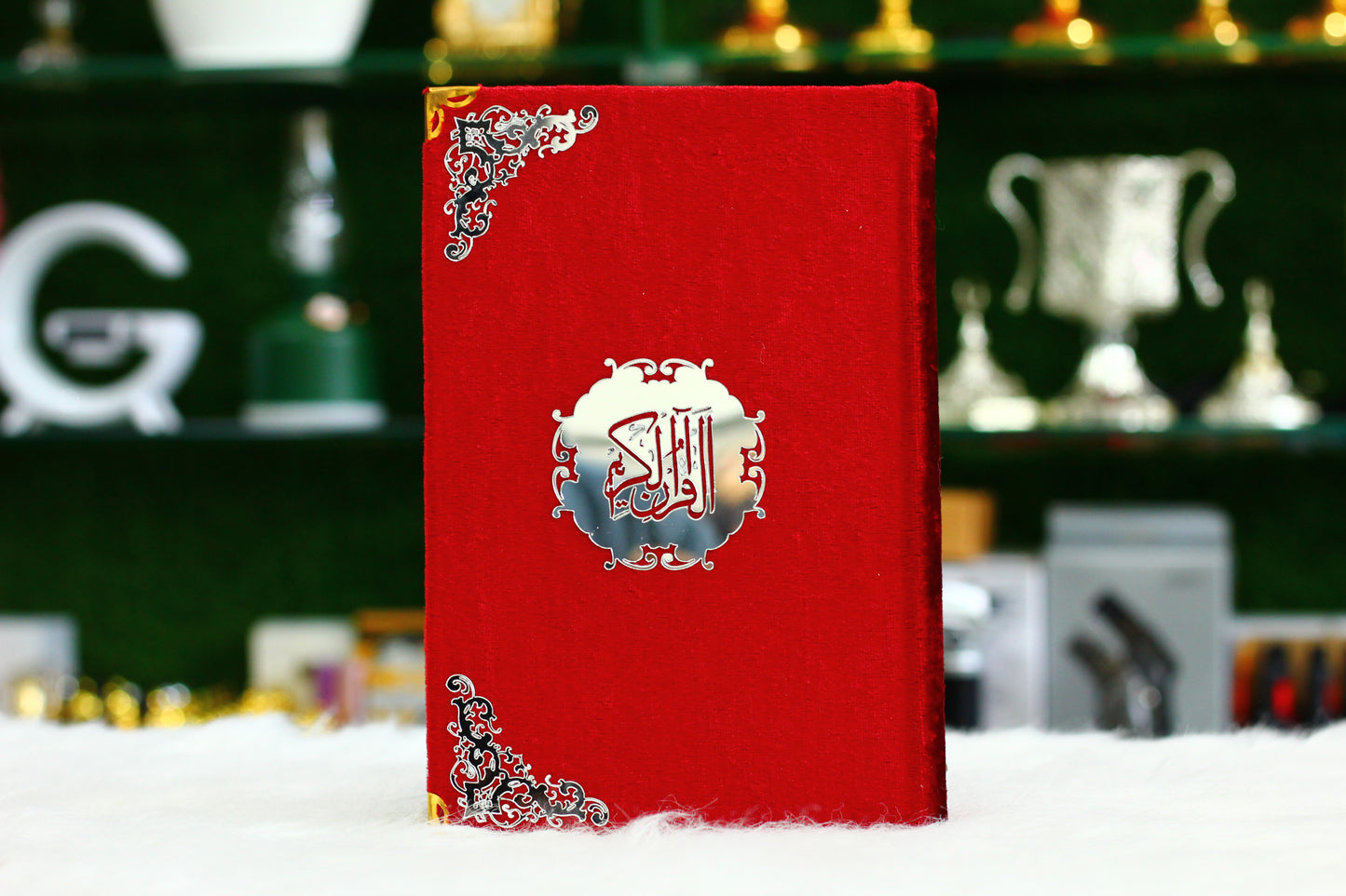 Red Antique Handmade Quran with Box - A Priceless Treasure of Spiritual Significance