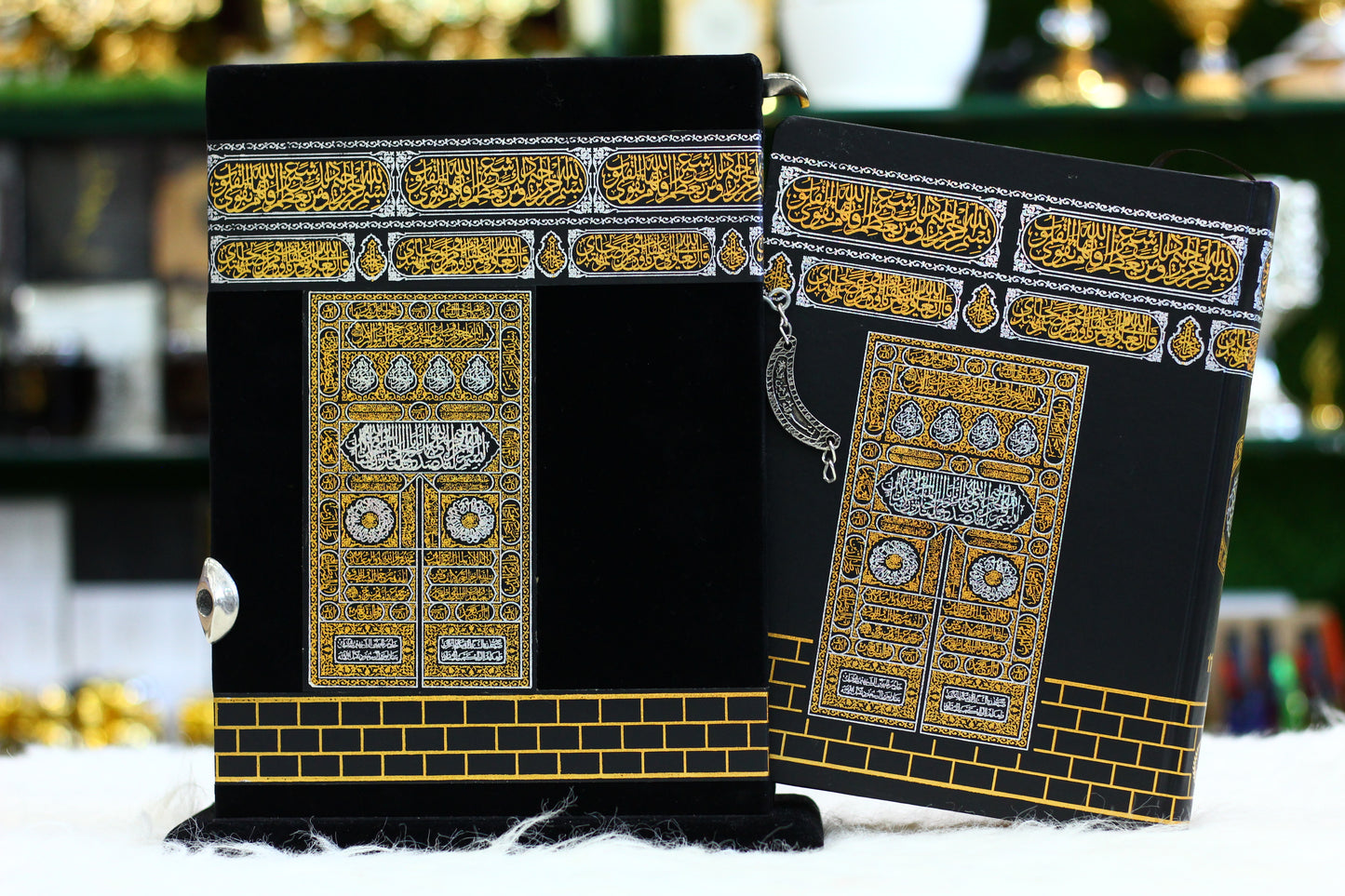 Ghilaf-e-Kaba Design Quran Pak with Jali Gift Pak - Premium Edition